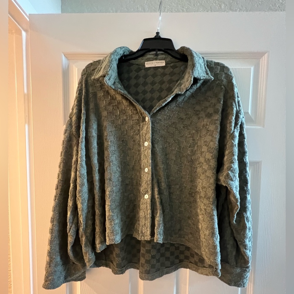 Olive Green Women's Two-Piece Set - Picture 2 of 3